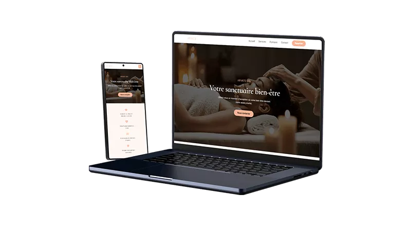 Création de site internet pour spa à Nantes avec design premium et responsive