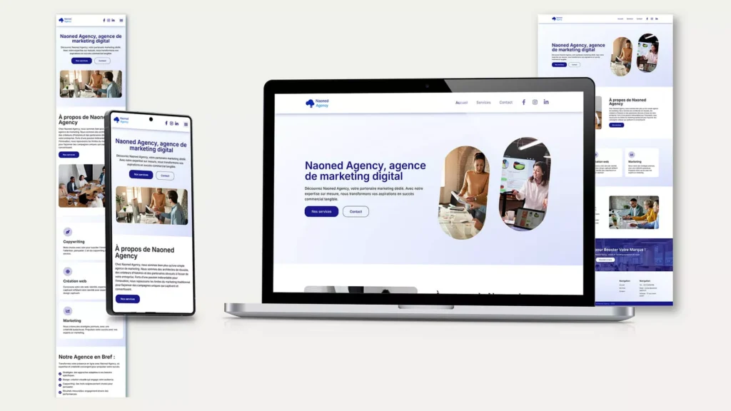 Site internet responsive pour agence marketing à Nantes